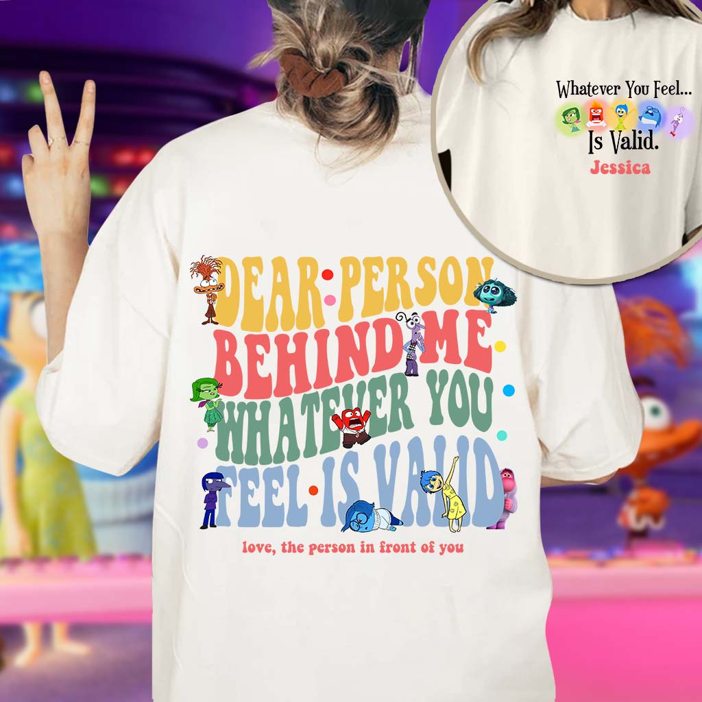 Personalized Inside Out T-shirt Custom Message Gift Idea