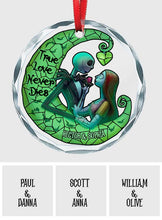 Load image into Gallery viewer, Personalized True Love Never Dies Glass Ornament Christmas Gift
