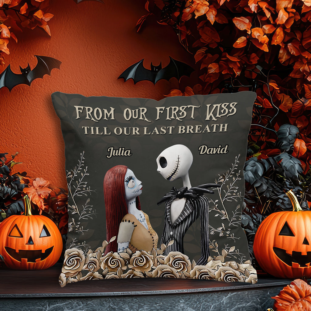 Personalized Nightmare Throw Pillow Custom Name Gift for Couples