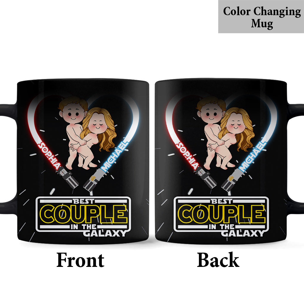 Personalized Couple Mug Custom Names Best Couple in the Galaxy Gift