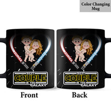 Load image into Gallery viewer, Personalized Couple Mug Custom Names Best Couple in the Galaxy Gift
