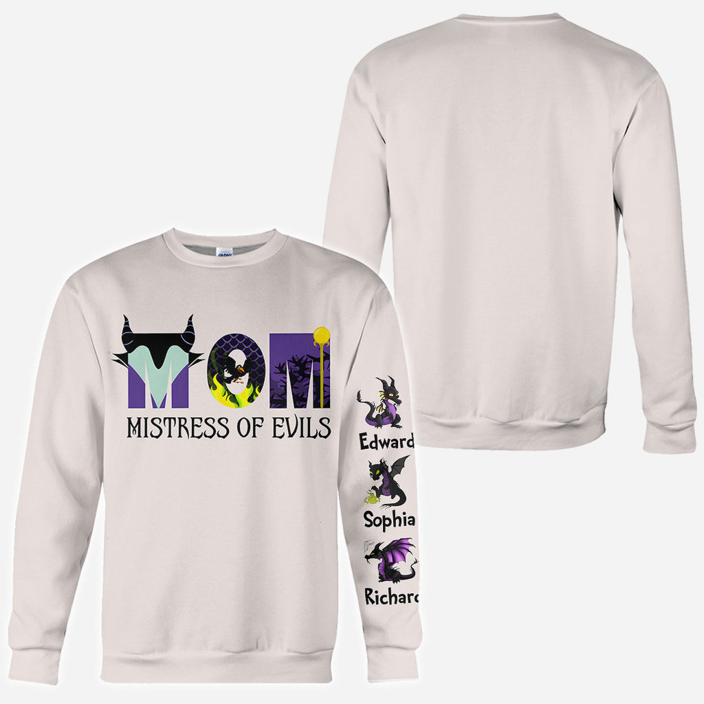 Personalized Mistress of Evils All Over Shirt for Mom - Custom Design Gift