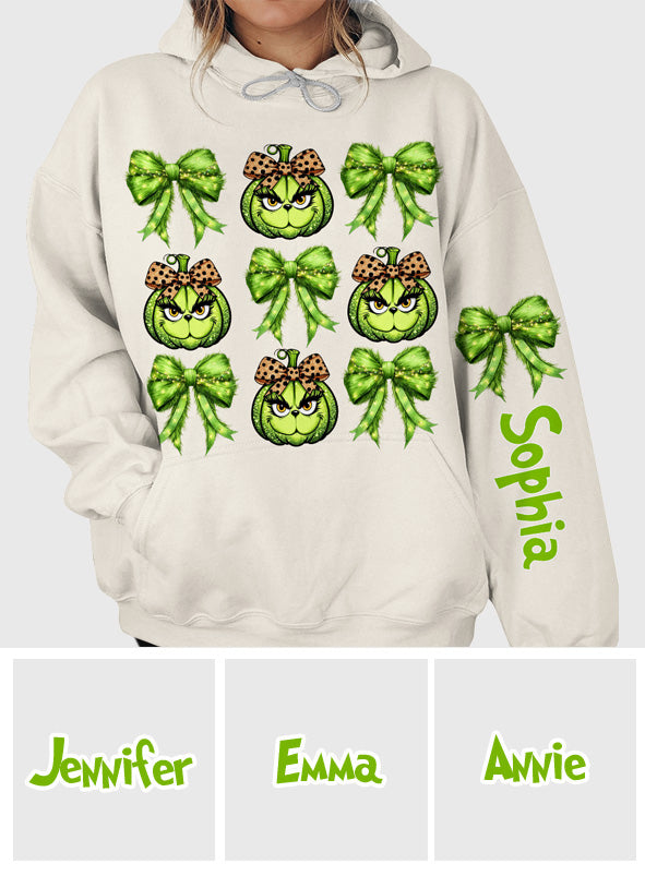 Personalized Grinchy Christmas All Over Shirt for Women