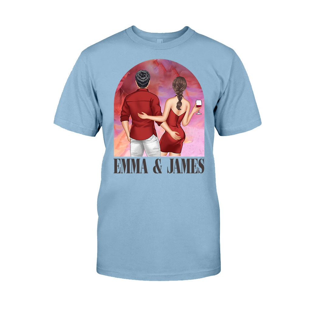 Personalized Couple T-Shirt & Hoodie Unique Gift for Anniversary or Valentine's Day