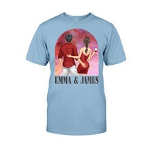 Load image into Gallery viewer, Personalized Couple T-Shirt &amp; Hoodie Unique Gift for Anniversary or Valentine's Day
