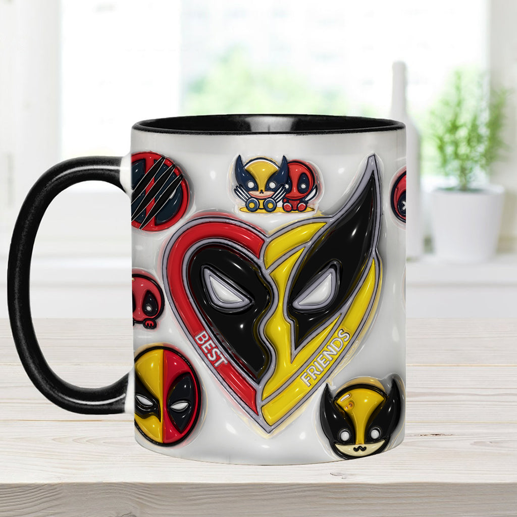 Personalized Accent Mug for Best Friends Custom Names Gift