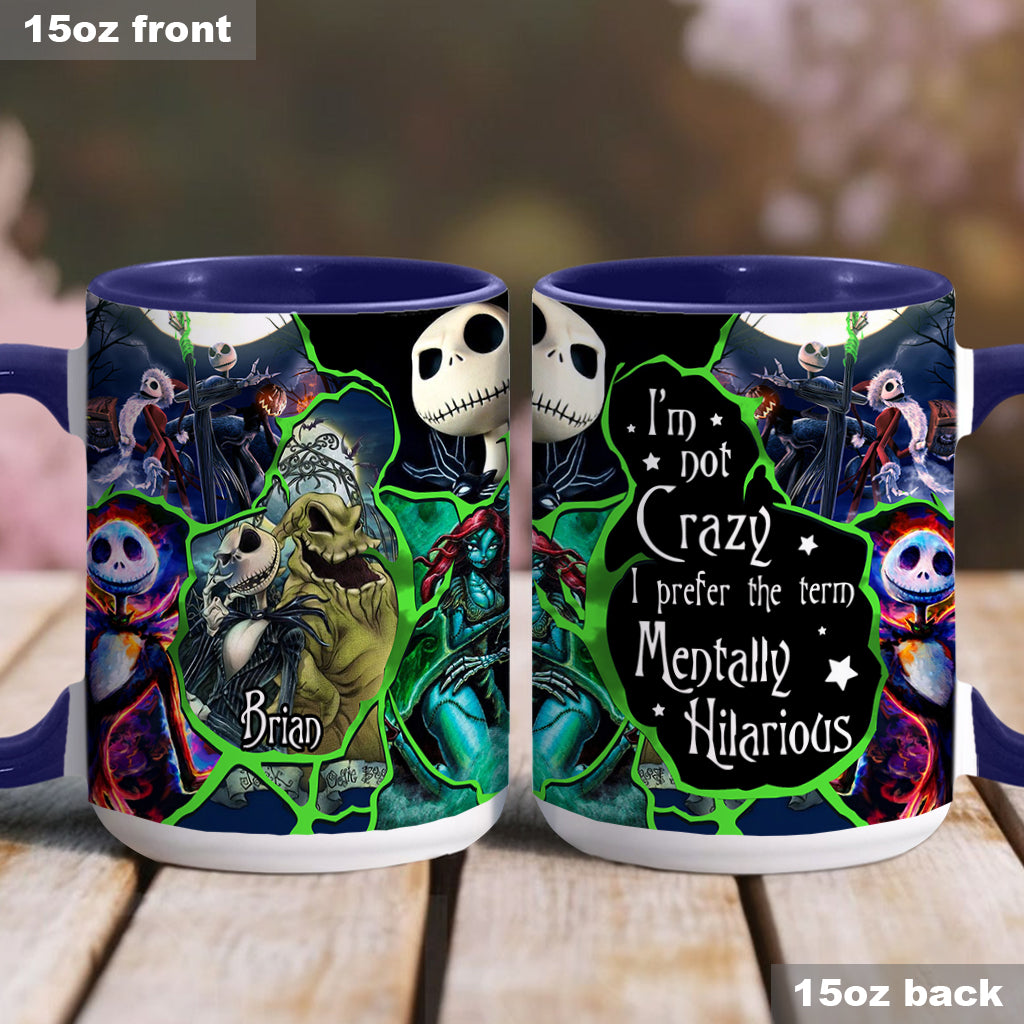Personalized Nightmare Accent Mug Custom Name Funny Gift for Friends