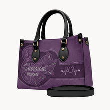 Load image into Gallery viewer, Personalized Mouse Ears Leather Handbag Custom Name Gift for Grandma
