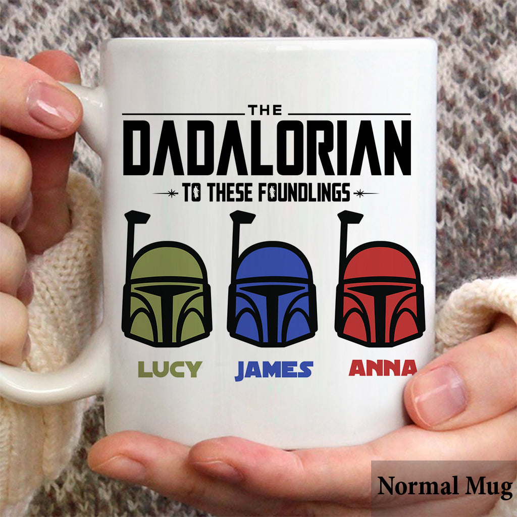 Personalized The Dadalorian Mug Custom Family Names Gift