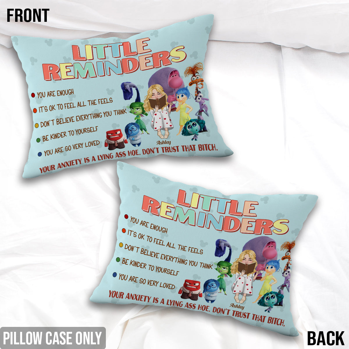 Personalized Little Reminders Pillow Cover for Unique Gift