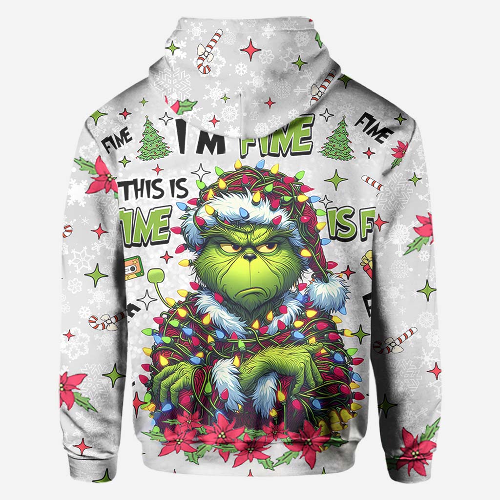 Personalized Christmas All Over Shirt Grinch Design Gift