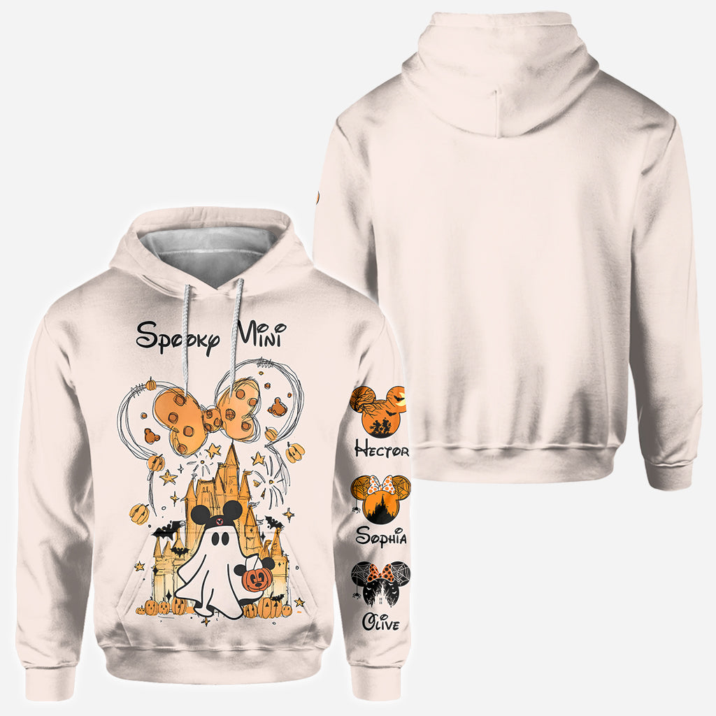 Personalized Halloween All Over Shirt Custom Name Gift for Mom
