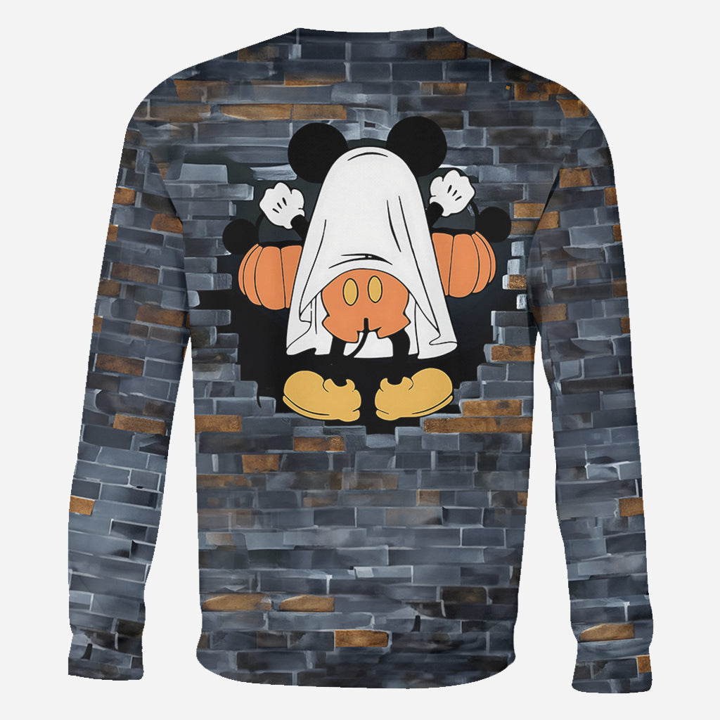 Funny Personalized Ghost Mouse All Over Shirt for Kids & Adults