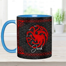 Load image into Gallery viewer, Personalized Accent Mug with Dragon Design for Coffee Lovers
