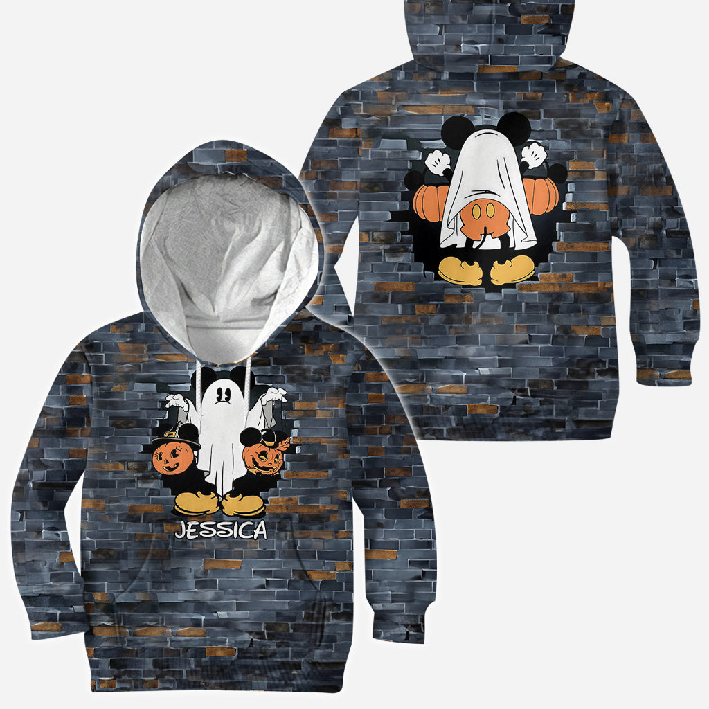 Funny Personalized Ghost Mouse All Over Shirt for Kids & Adults