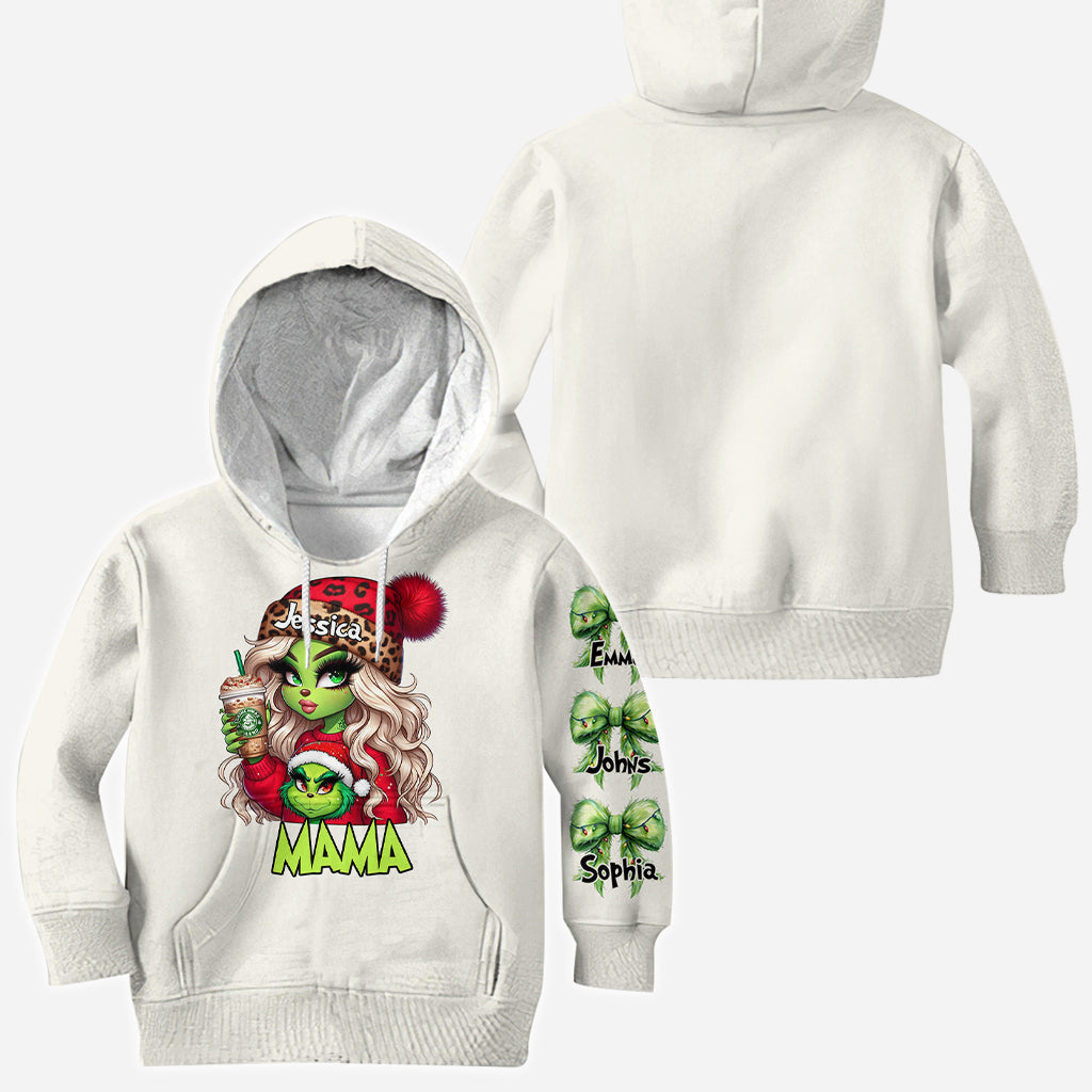 Personalized Grinchy Christmas All Over Shirt Gift for Mom
