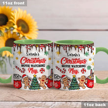 Load image into Gallery viewer, Personalized Christmas Movie Watching Mug Custom Name Gift
