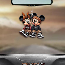 Load image into Gallery viewer, Personalized Couple Mouse Car Ornament Custom Names Gift
