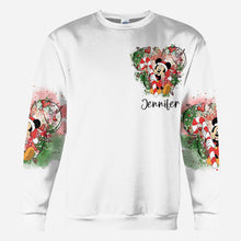Load image into Gallery viewer, Personalized Merry Christmas All Over Shirt for Women | Perfect Holiday Gift

