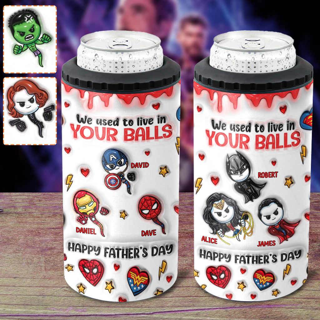 Personalized Marvelous Universe Can Cooler Custom Name Gift for Dad