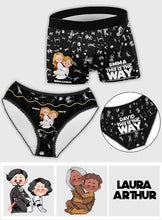 Load image into Gallery viewer, Custom Couples Briefs and Boxer Shorts Personalized Gift for Anniversary
