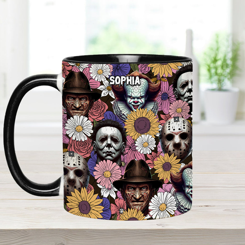 Personalized Horror Movie Accent Mug with Custom Name Gift