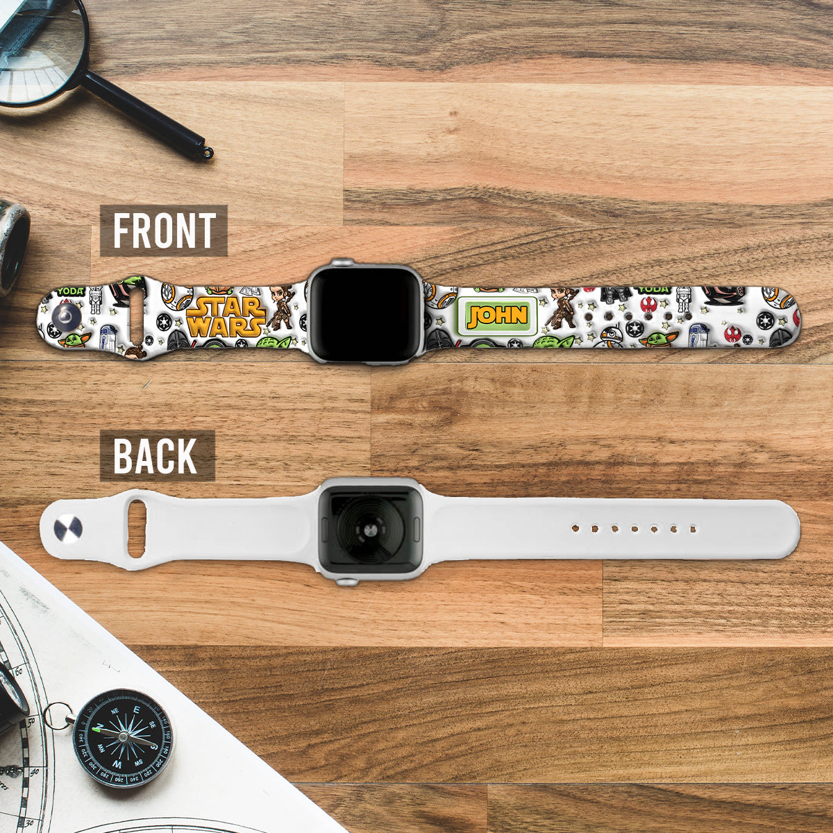 Personalized Star Wars Apple Watch Band Custom Name Gift