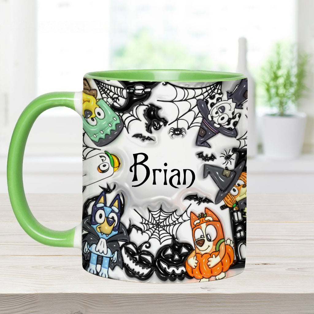 Personalized Halloween Accent Mug with Custom Name Gift