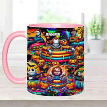 Load image into Gallery viewer, Personalized Halloween Accent Mug Custom Name Unique Gift
