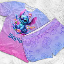 Load image into Gallery viewer, Personalized All Over Shirt &amp; Shorts Set with Custom Name for Kids
