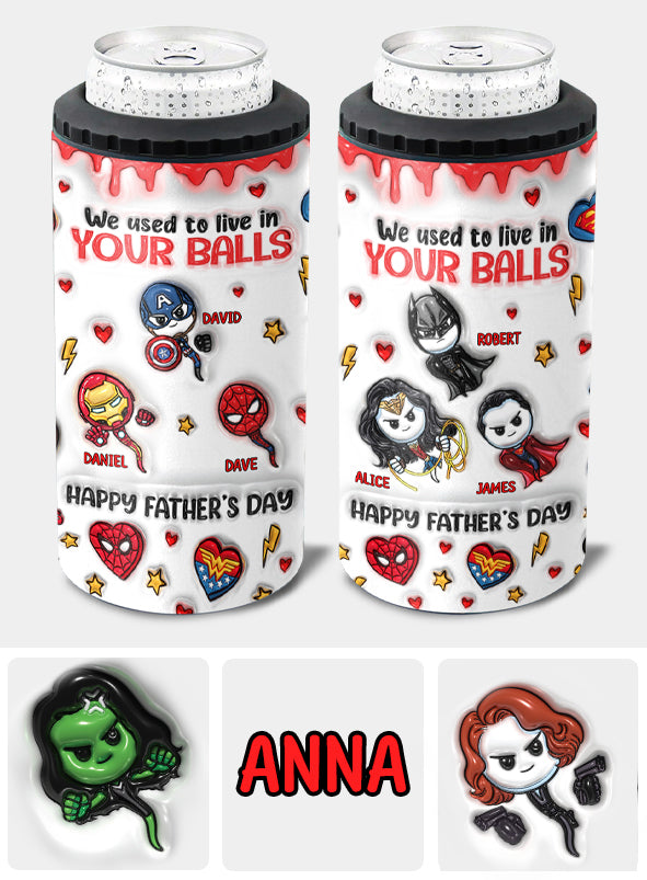 Personalized Marvelous Universe Can Cooler Custom Name Gift for Dad