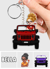 Load image into Gallery viewer, Personalized Acrylic Car Keychain Custom Name Gift for Her
