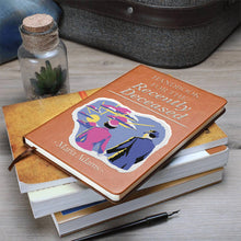 Load image into Gallery viewer, Personalized Leather Journal Handbook for the Recently Deceased Gift Idea
