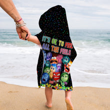 Load image into Gallery viewer, Personalized Kid Hooded Towel Poncho with Name | Unique Gift
