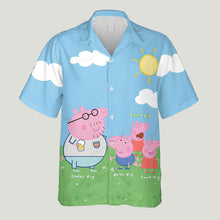 Load image into Gallery viewer, Personalized Daddy Pig Hawaiian Shirt for Dad | Summer Gift
