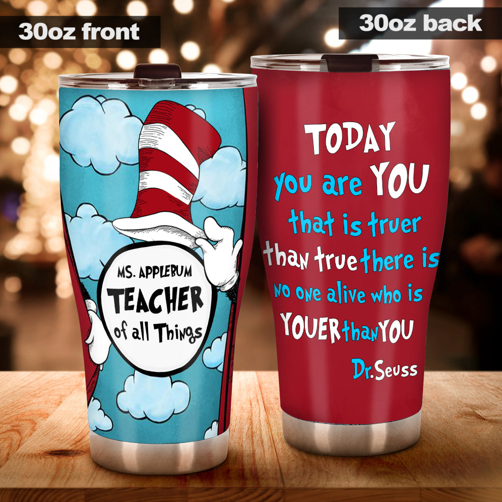 Personalized Teacher Tumbler Custom Name Gift for Teacher