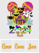 Load image into Gallery viewer, Personalized Halloween Mouse Decal Custom Name Gift
