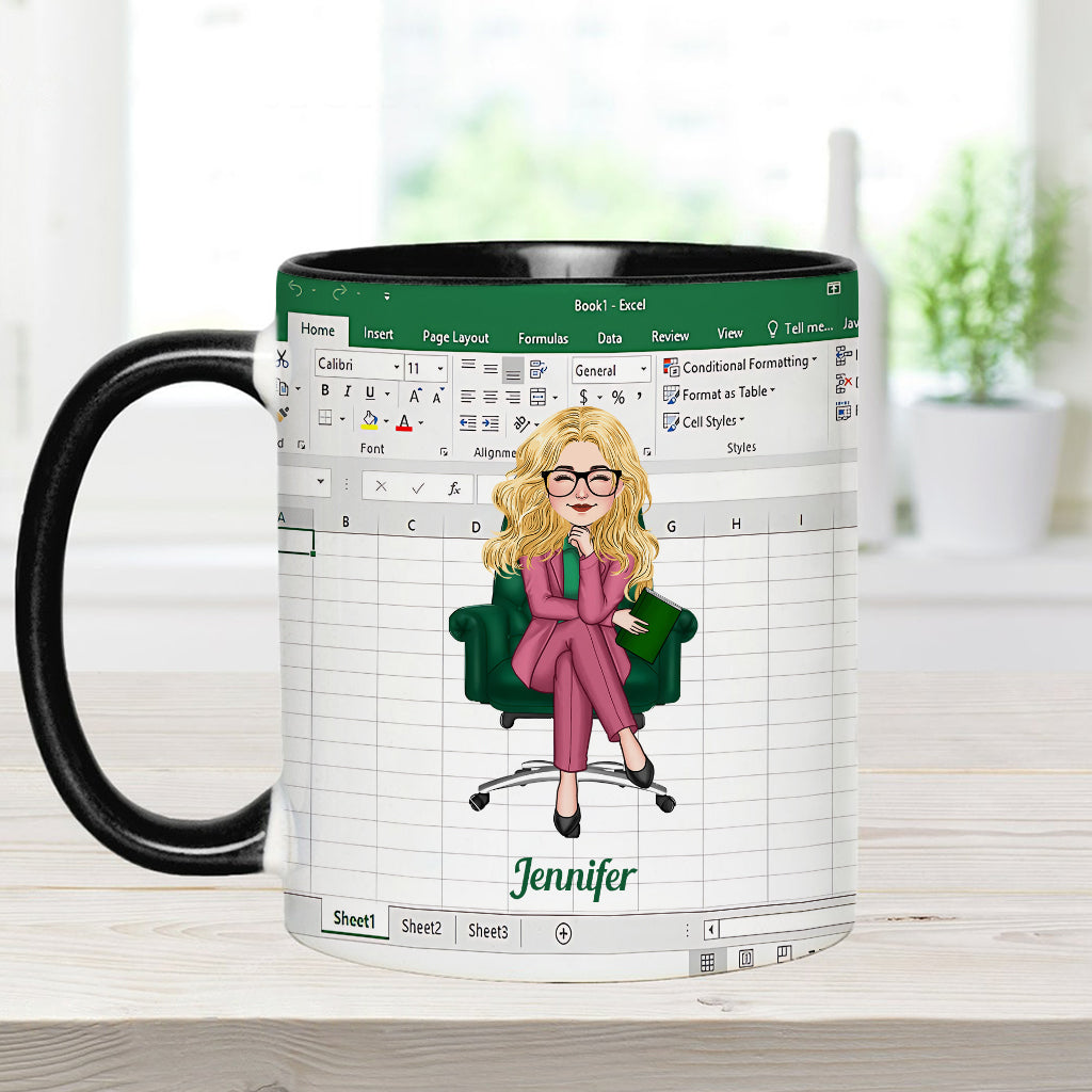 Personalized Accent Mug Custom Colleague Gift with Name