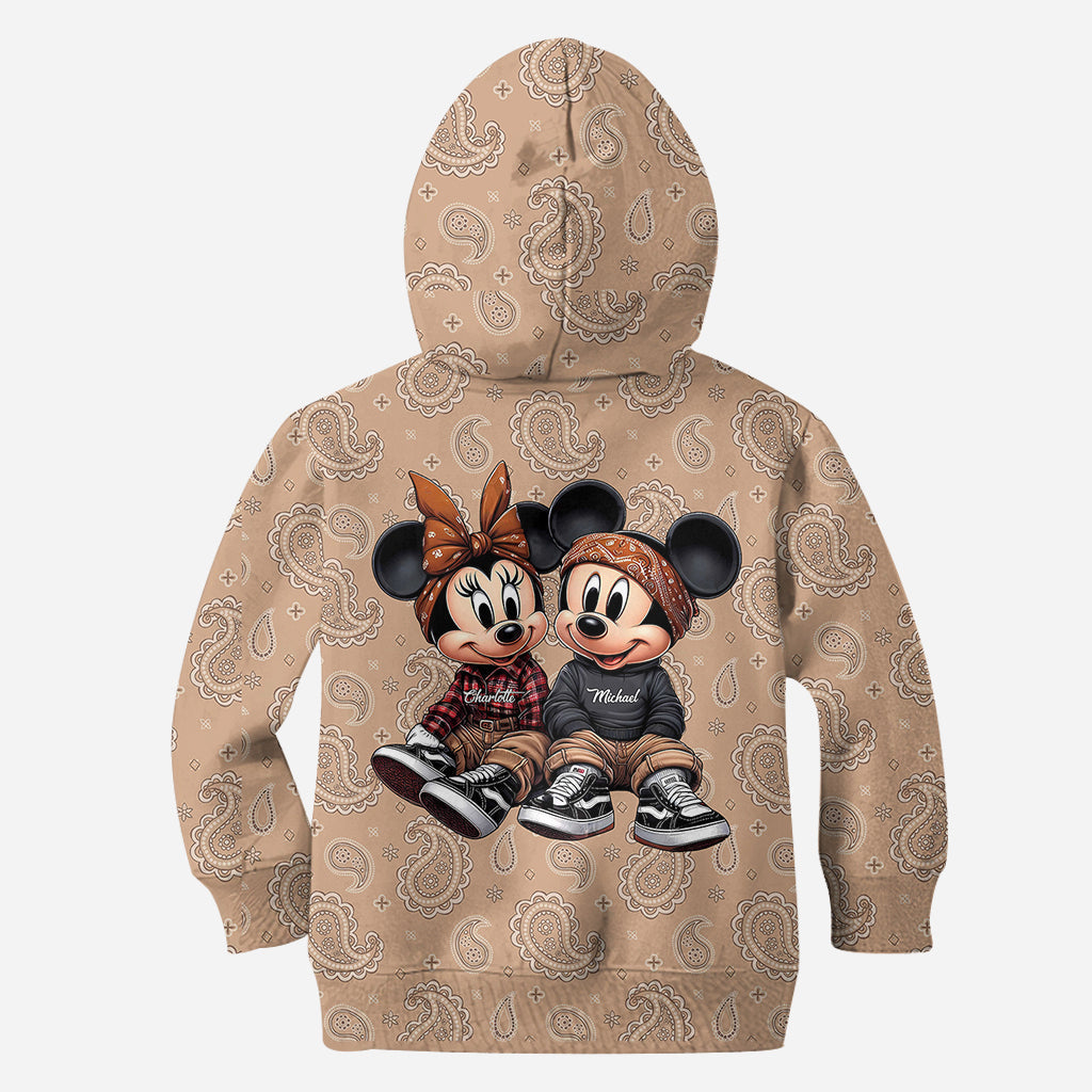 Personalized All Over Shirt Cute Mouse Couple Gift for Anniversary
