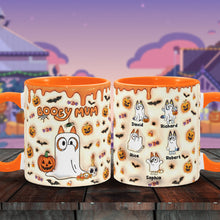 Load image into Gallery viewer, Personalized Booey Mum Accent Mug Custom Name Gift for Mom
