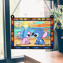 Load image into Gallery viewer, Personalized Ohana Window Hanging Suncatcher Ornament Gift
