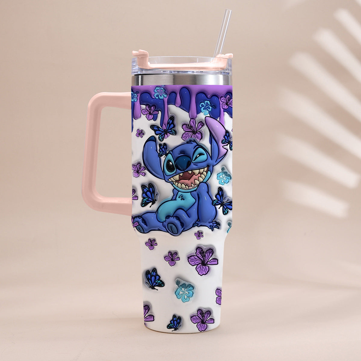 Personalized Ohana Tumbler with Handle Custom Name Gift Idea