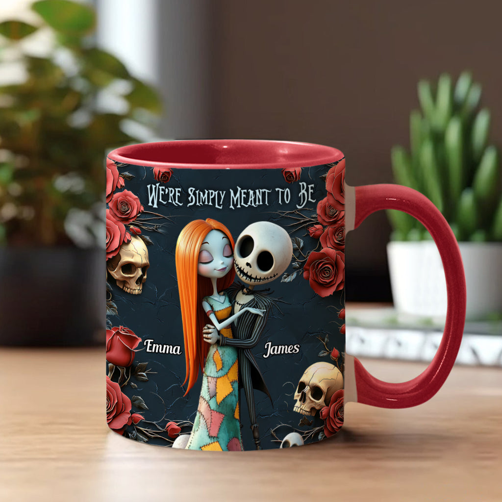 Personalized Nightmare Accent Mug Custom Name Gift for Couple