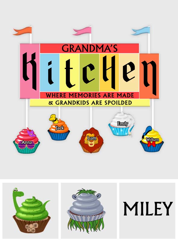 Personalized Grandma's Kitchen Mouse Decal Die Cut Gift