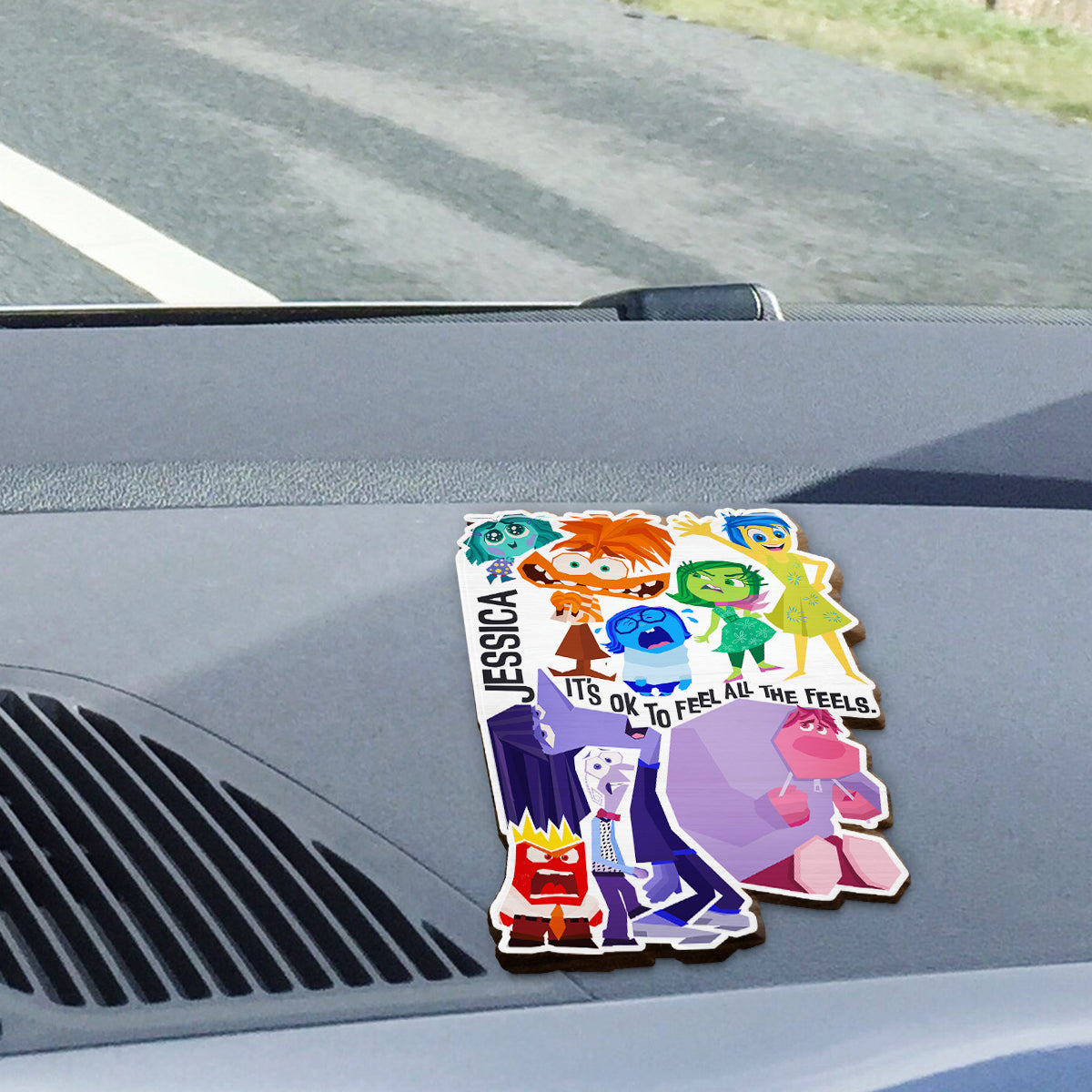 Personalized Car Visor Clip It's Ok To Feel All The Feels Gift