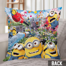 Load image into Gallery viewer, Personalized Minion Throw Pillow Custom Name Gift for Kids
