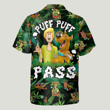 Load image into Gallery viewer, Personalized Puff Puff Pass Hawaiian Shirt Custom Name Gift
