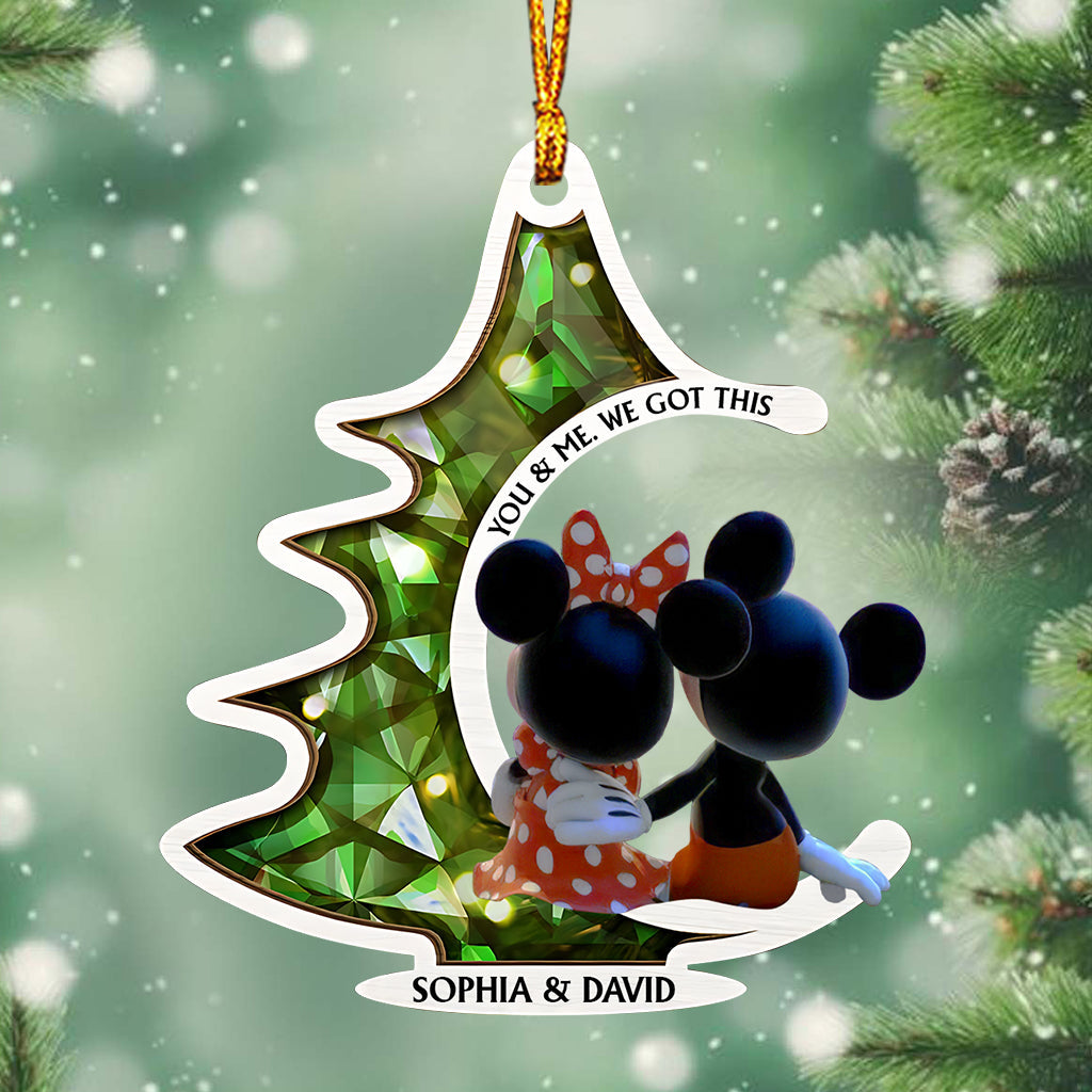 Personalized Mouse Christmas Ornament Custom Name Gift
