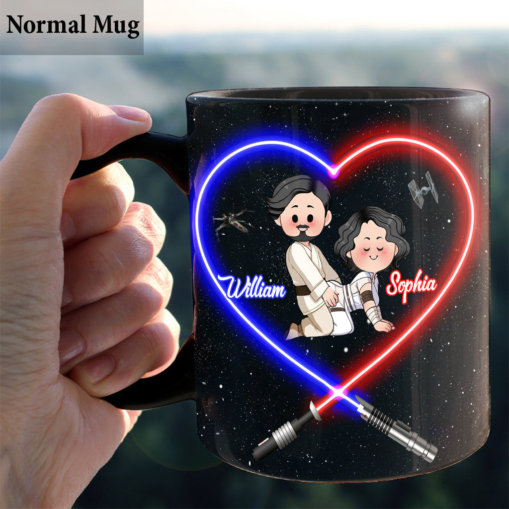 Personalized Star Wars Mug I Love You to the Death Star Gift for Couple