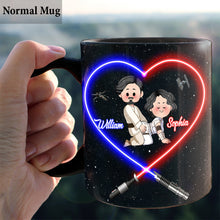 Load image into Gallery viewer, Personalized Star Wars Mug I Love You to the Death Star Gift for Couple
